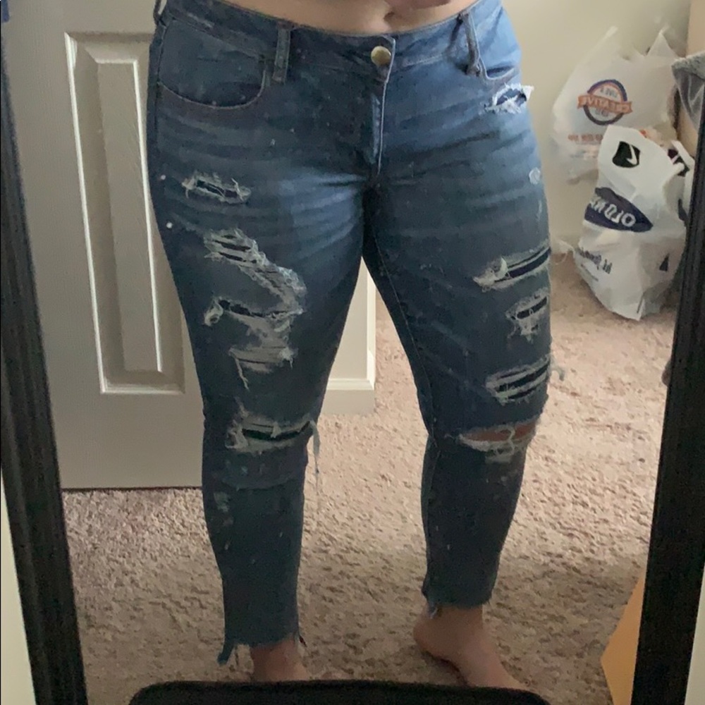 American Eagle Outfitters Ripped Skinny Jeans